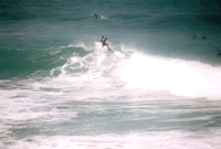 Surfing at Rockpool Cottage, Newquay, Cornwall